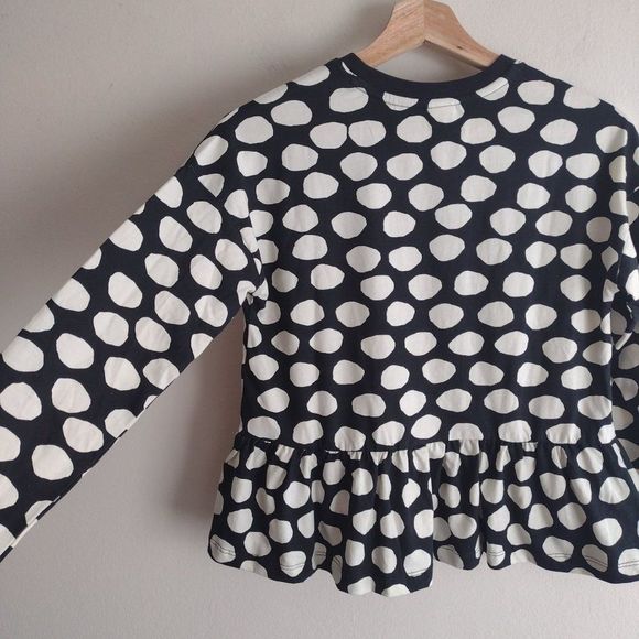 Hanna Andersson Kids Polka Dot Peplum Top 10 140 cm - Picture 5 of 7